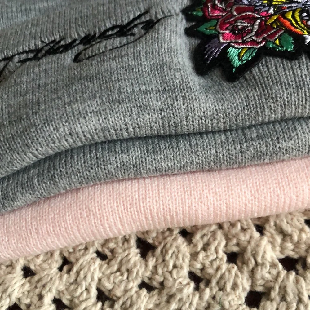 Ed Hardy Women’s Beanie Hats with Tiger and Floral Design